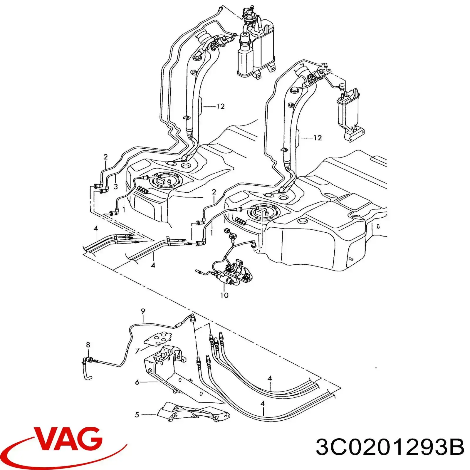 VAG 3C0201293B preço, a partir de 12,43 USD