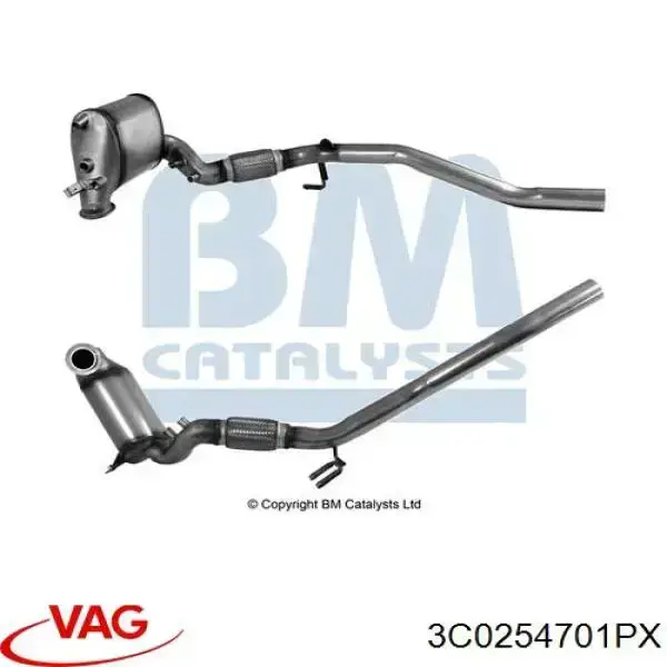 3C0254701PX VAG Convertidor - catalisador