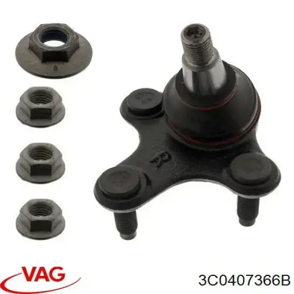 Suporte de esfera inferior direito VAG 3C0407366B preço, a partir de 30,06 USD