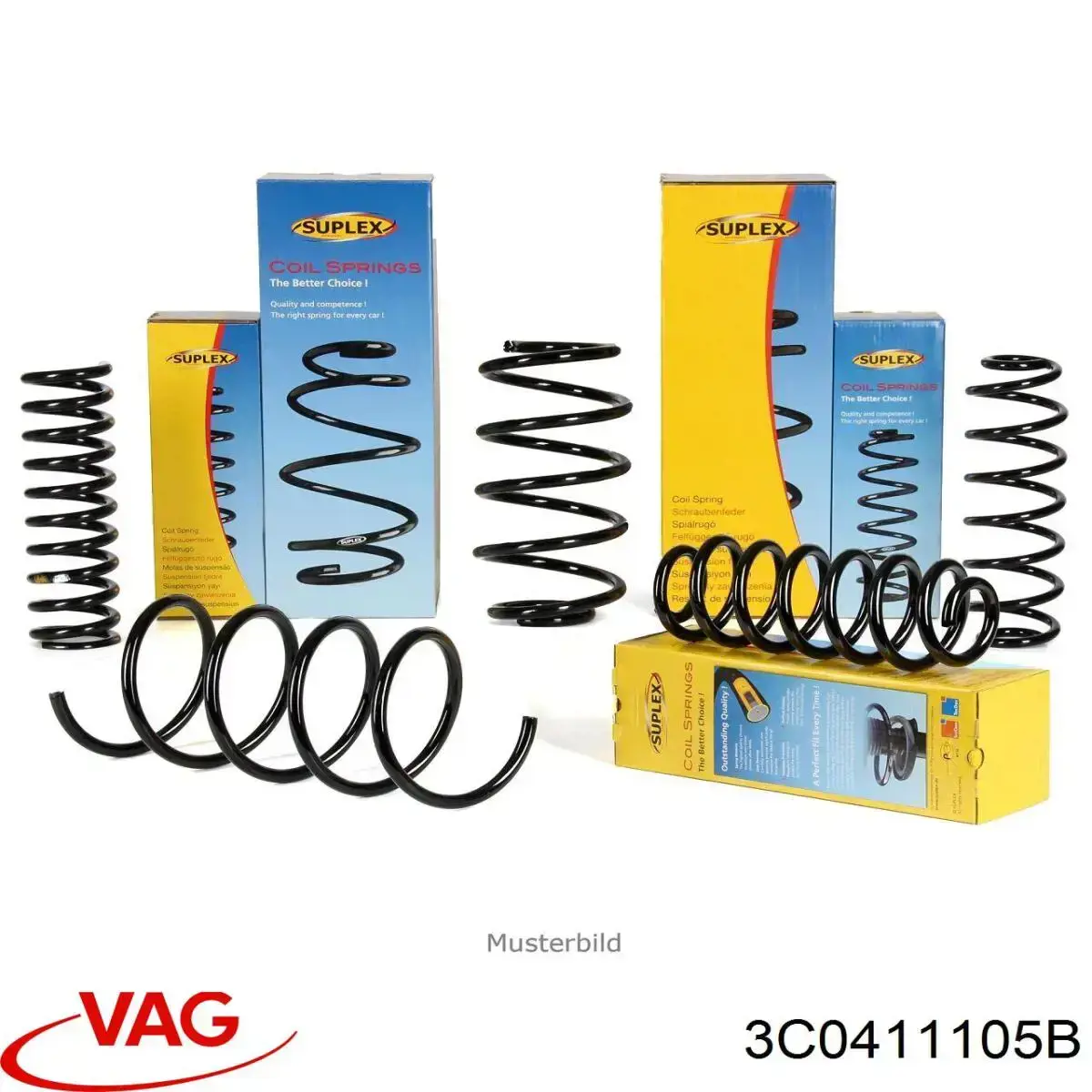 Compre 3C0411105B VAG Mola dianteira