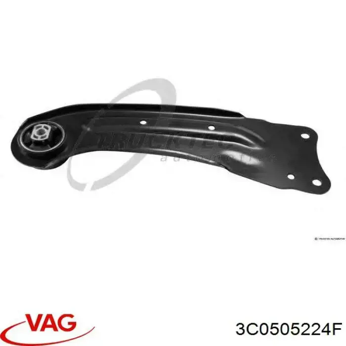 Compre 3C0505224F VAG Braço oscilante (tração) longitudinal inferior direito de suspensão traseira