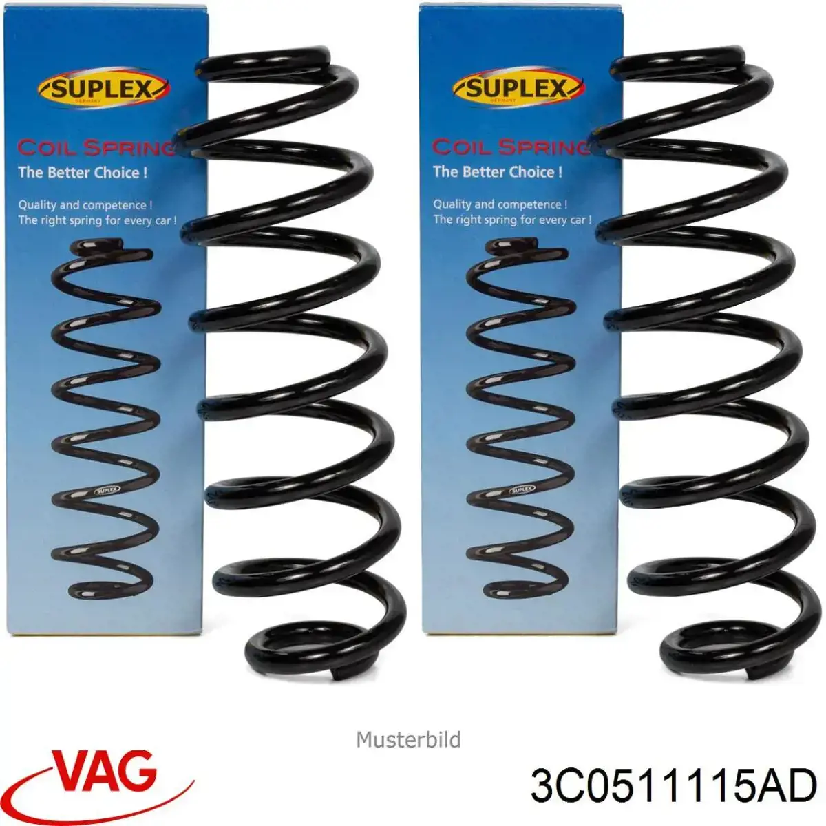 Compre 3C0511115AD VAG Mola traseira