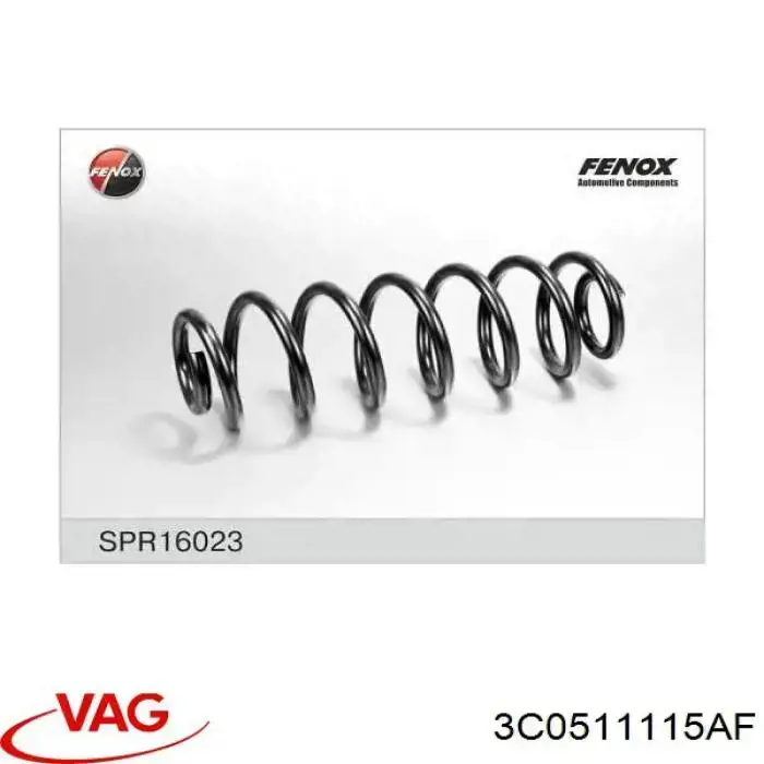 3C0511115AF VAG Mola traseira
