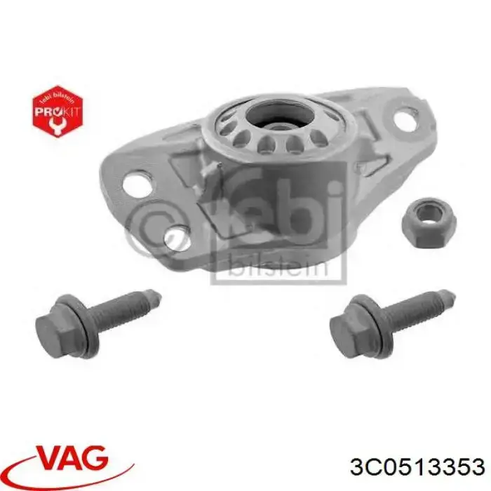 Compre 3C0513353 VAG Suporte de amortecedor traseiro