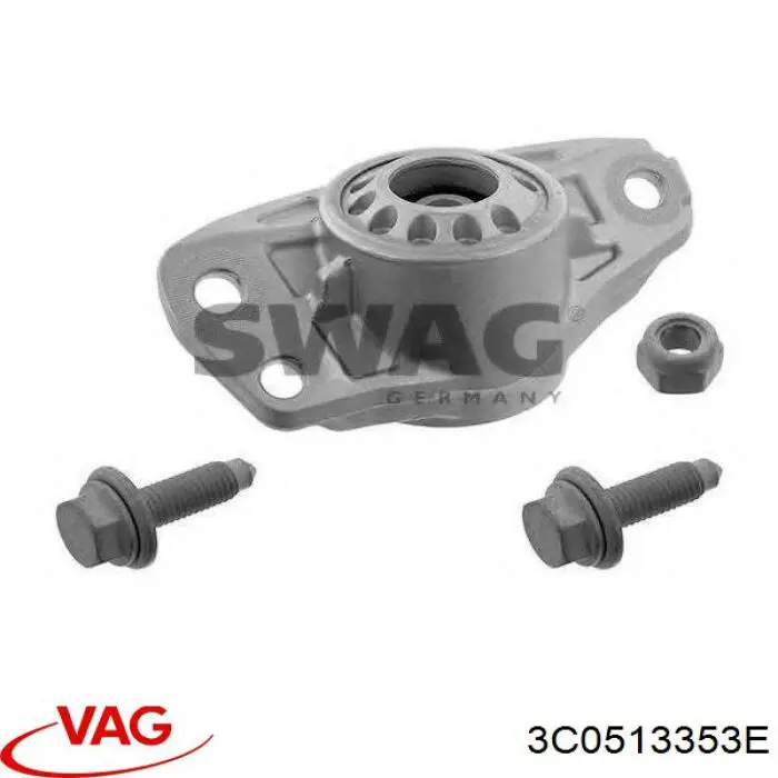 3C0513353E VAG Suporte de amortecedor traseiro