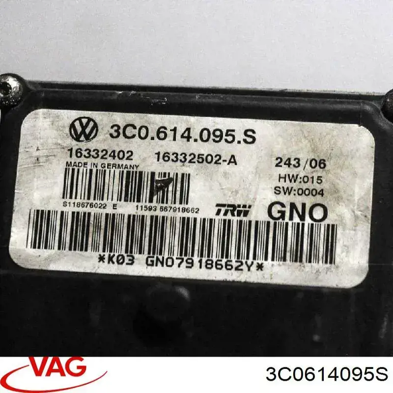 Compre 3C0614095S VAG Unidade hidráulico de controlo ABS