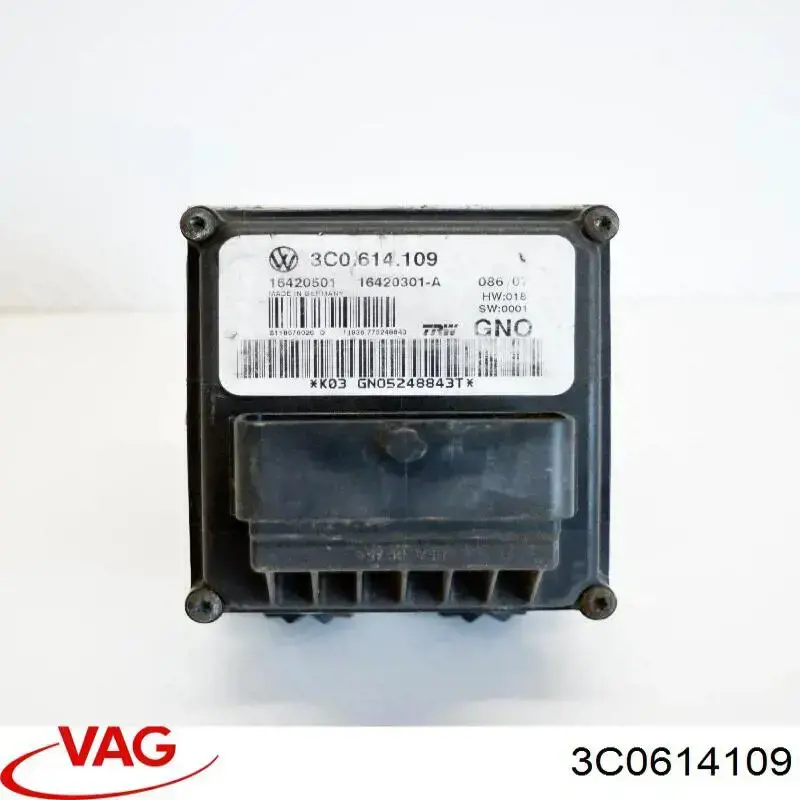Unidade hidráulico de controlo ABS 3C0614109 VAG