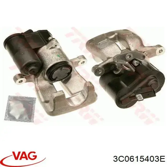 Compre 3C0615403E VAG Suporte do freio traseiro esquerdo