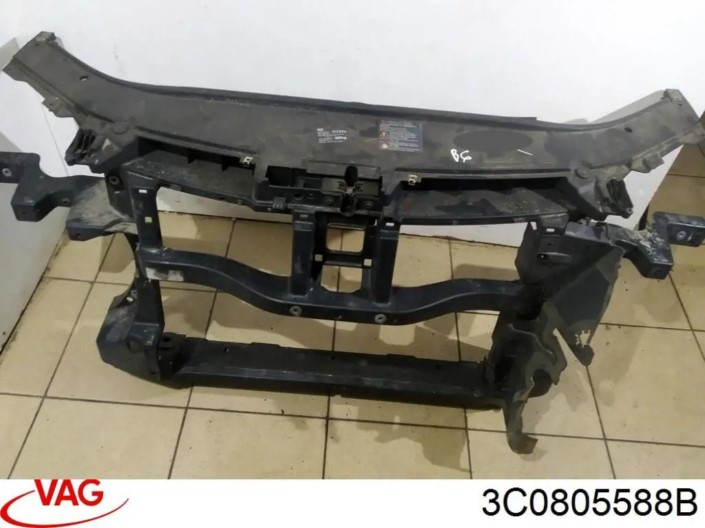 Compre 3C0805588B VAG Suporte do radiador montado (painel de montagem de fixação das luzes)
