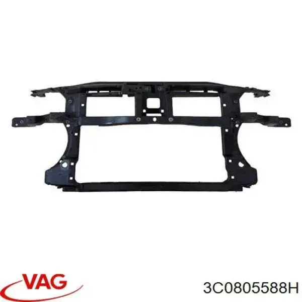3C0805588H VAG Suporte do radiador montado (painel de montagem de fixação das luzes)