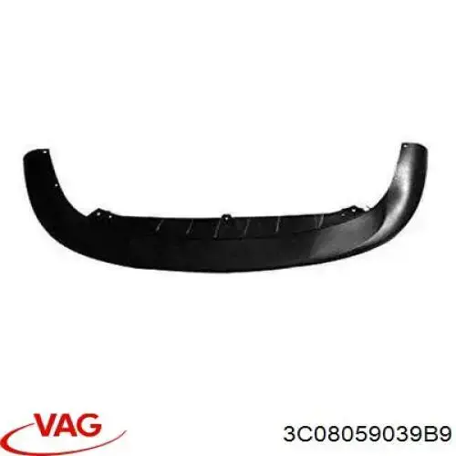 3C08059039B9 VAG Spoiler do pára-choque dianteiro