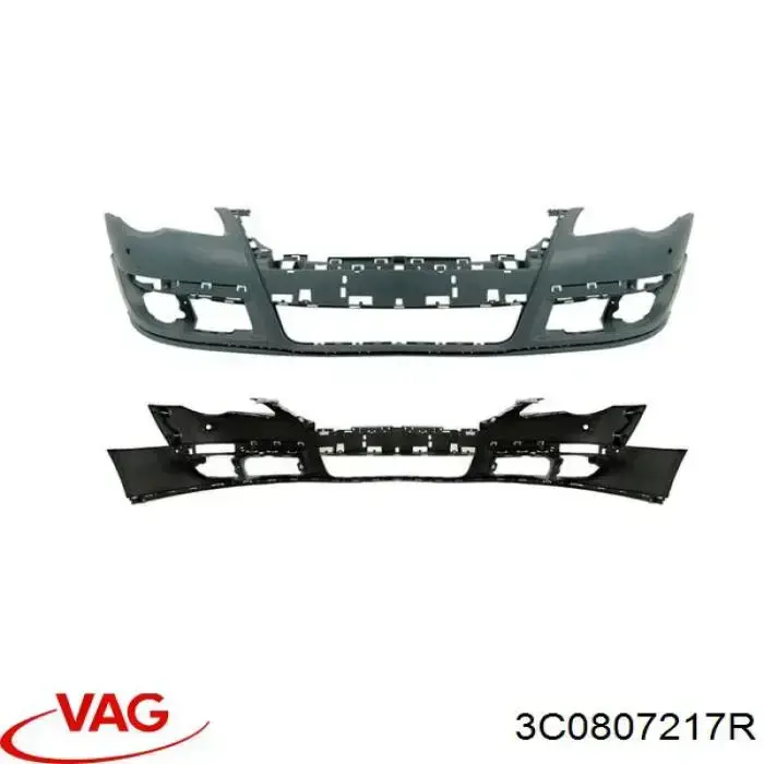 Pára-choque dianteiro VAG 3C0807217R preço, a partir de 101,21 USD