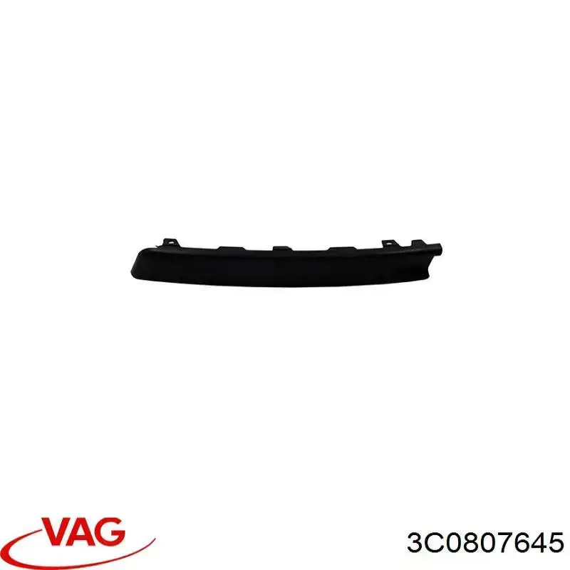 Moldura esquerda do pára-choque dianteiro VAG 3C0807645 preço, a partir de 5,75 USD