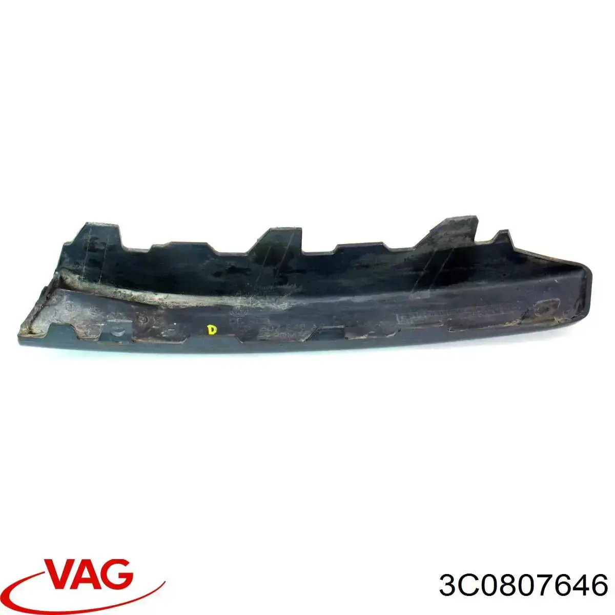 Compre 3C0807646 VAG Moldura direita do pára-choque dianteiro