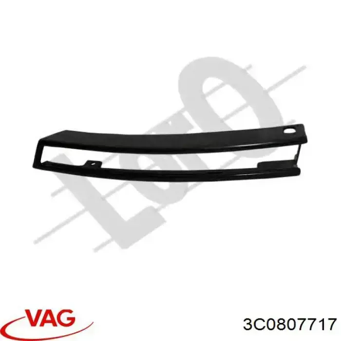 Compre 3C0807717 VAG Moldura esquerda do pára-choque dianteiro