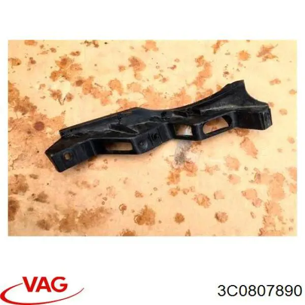 3C0807890 VAG Consola externa direita do pára-choque dianteiro