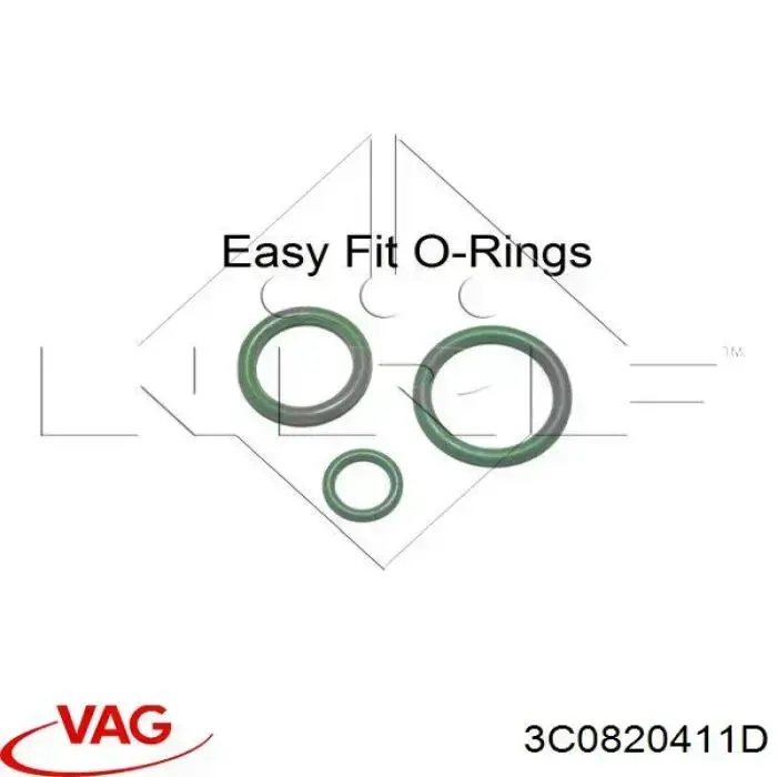 Compre 3C0820411D VAG Radiador de aparelho de ar condicionado