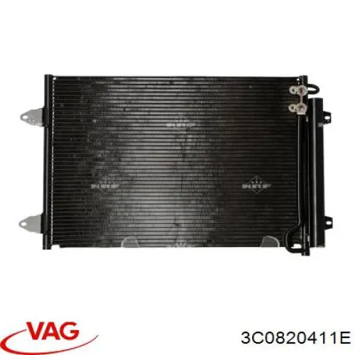 3C0820411E VAG Radiador de aparelho de ar condicionado