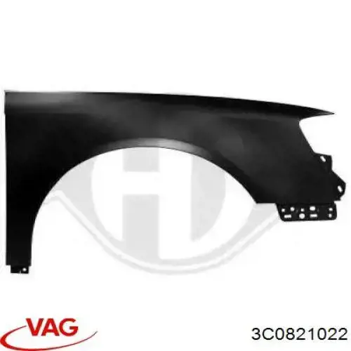 Compre 3C0821022 VAG Pára-lama dianteiro direito