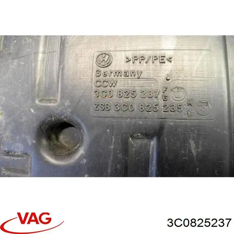 Proteção de motor dianteira 3C0825237 VAG