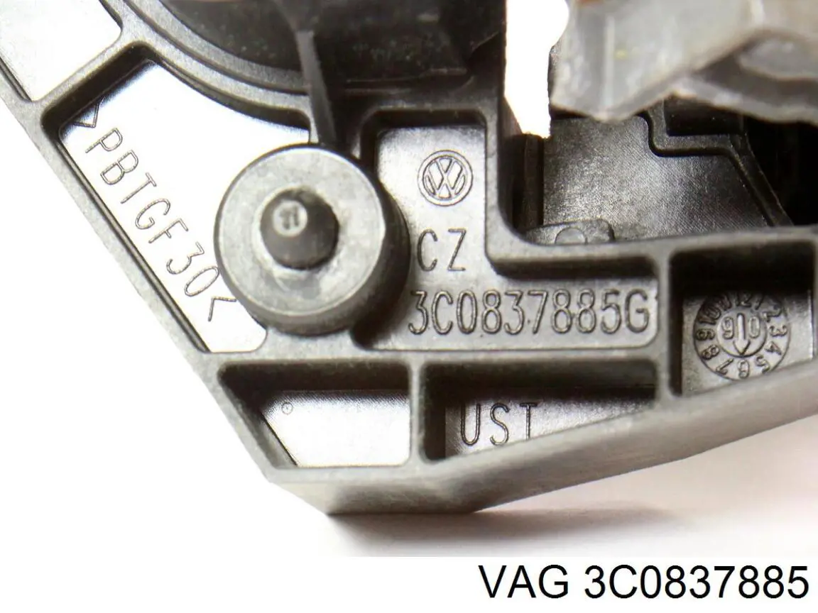 3C0837885 VAG Suporte de maçaneta externa da porta de portas esquerdas