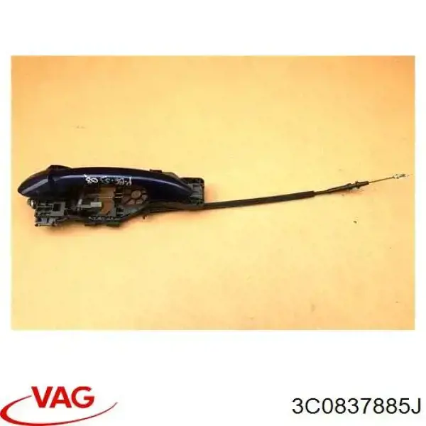 3C0837885J VAG Suporte de maçaneta externa da porta dianteira esquerda