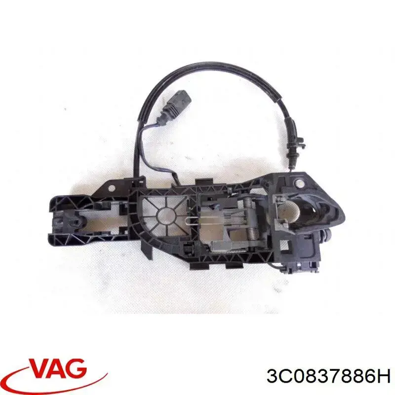 3C0837886H VAG Suporte de maçaneta externa da porta dianteira direita