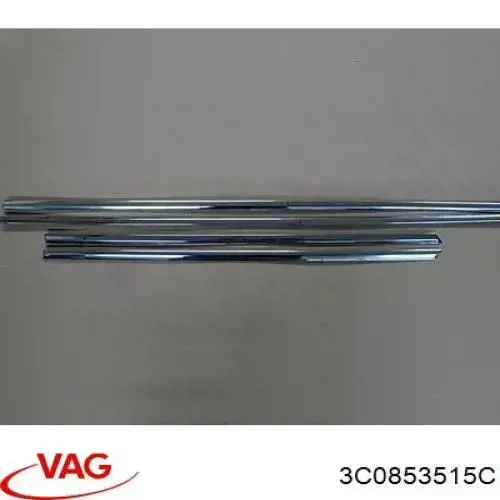 Moldura da porta dianteira esquerda superior VAG 3C0853515C preço, a partir de 30,22 USD