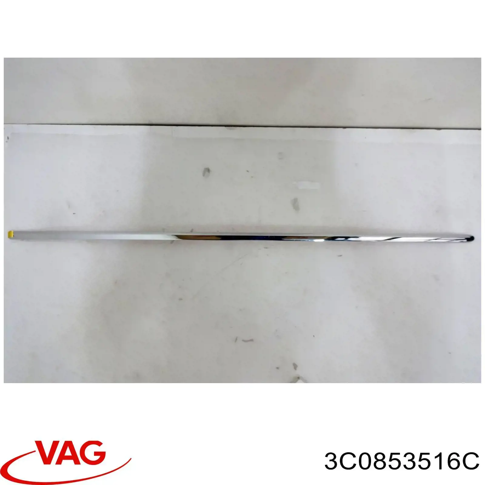 Moldura da porta dianteira direita superior VAG 3C0853516C preço, a partir de 20,68 USD