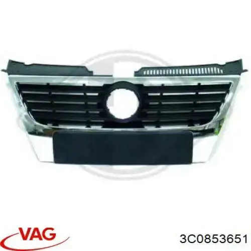 Grelha do radiador VAG 3C0853651 preço, a partir de 157,26 USD