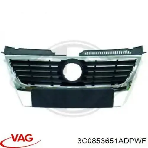 3C0853651ADPWF VAG Grelha do radiador