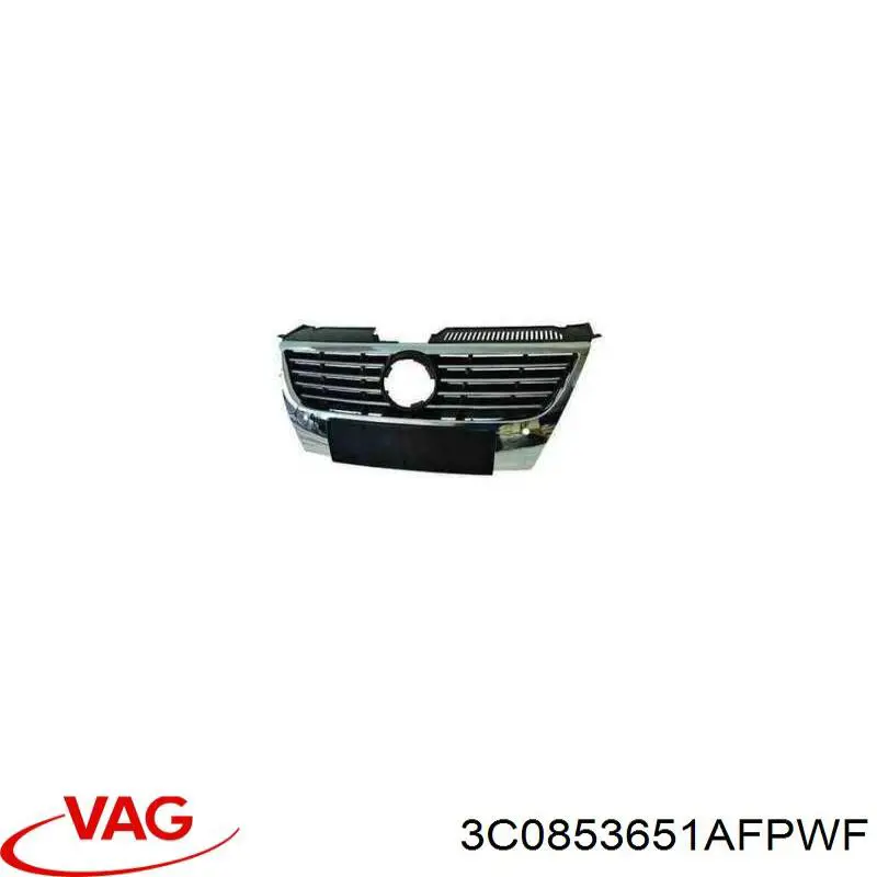 Grelha do radiador VAG 3C0853651AFPWF preço, a partir de 126,67 USD