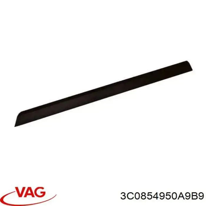 3C0854950A9B9 VAG Placa sobreposta da porta traseira direita