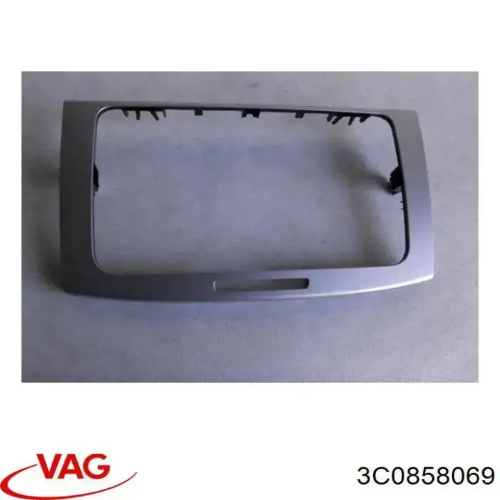 Moldura (placa sobreposta) central do painel de instrumentos VAG 3C0858069 preço, a partir de 42,64 USD