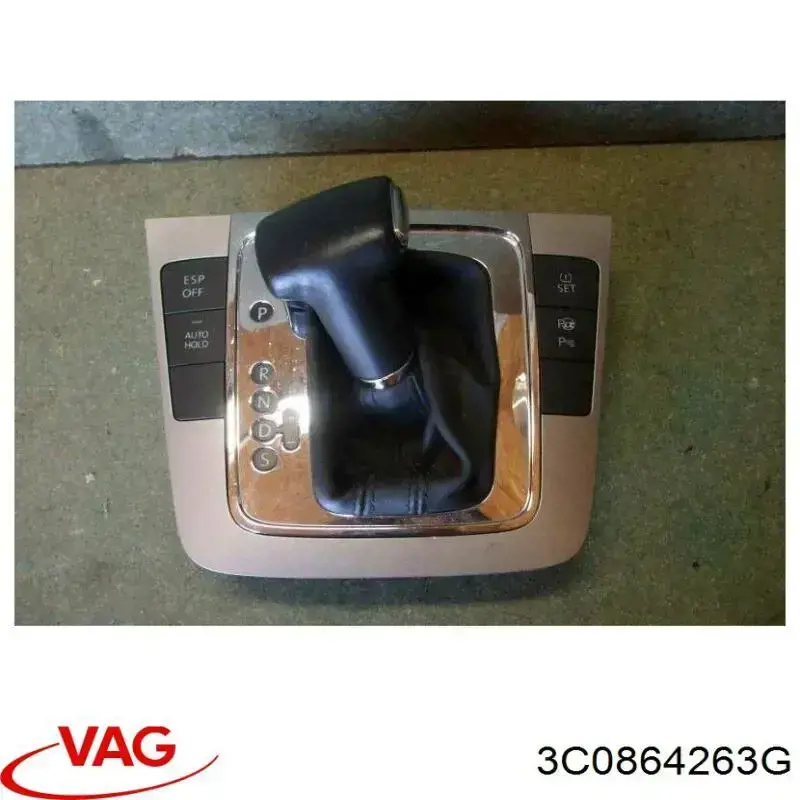 3C0864263G VAG Placa sobreposta de seletor de mudança