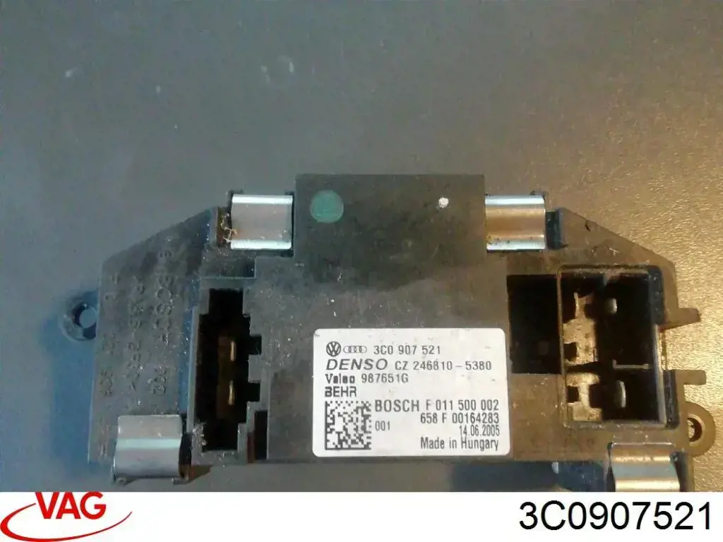 3C0907521 VAG Resistor (resistência) de ventilador de forno (de aquecedor de salão)