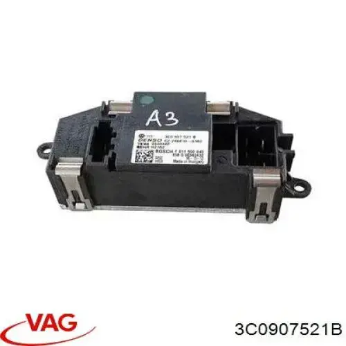Resistor (resistência) de ventilador de forno (de aquecedor de salão) VAG 3C0907521B preço, a partir de 44,27 USD