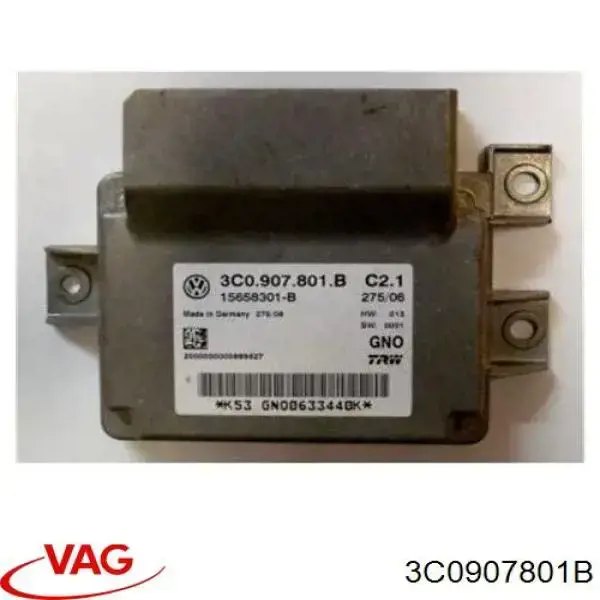 Compre 3C0907801B VAG Unidade de controlo (módulo) do freio de estacionamento eletromecânico