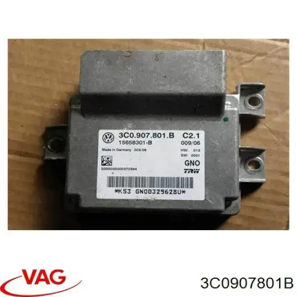 Compre 3C0907801B VAG Unidade de controlo (módulo) do freio de estacionamento eletromecânico