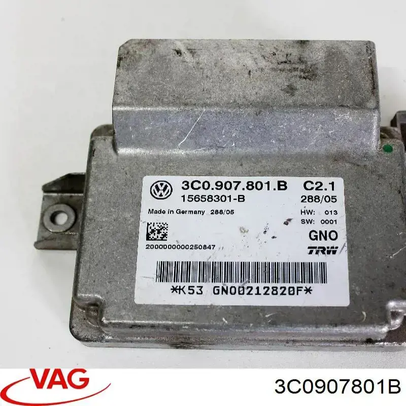 Unidade de controlo (módulo) do freio de estacionamento eletromecânico 3C0907801B VAG