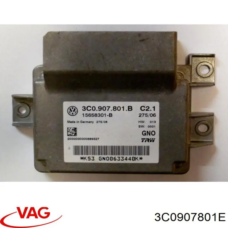 3C0907801E VAG Unidade de controlo (módulo) do freio de estacionamento eletromecânico