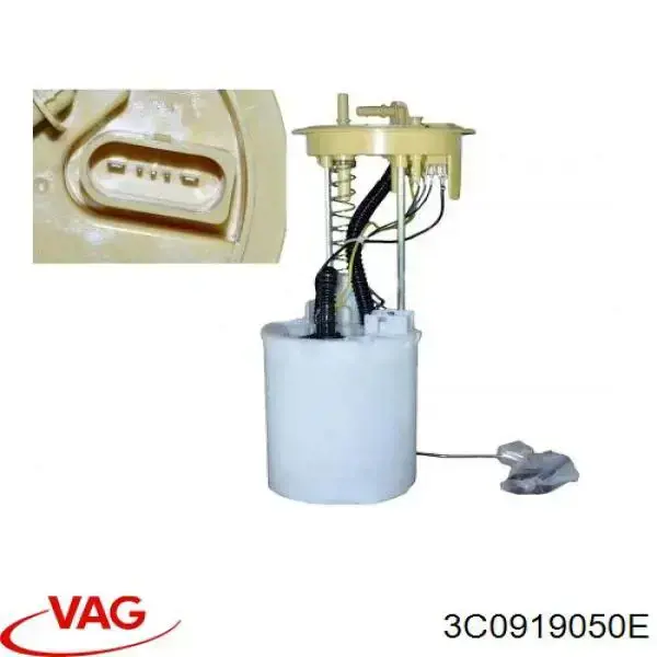 Compre 3C0919050E VAG Módulo de bomba de combustível com sensor do nível de combustível