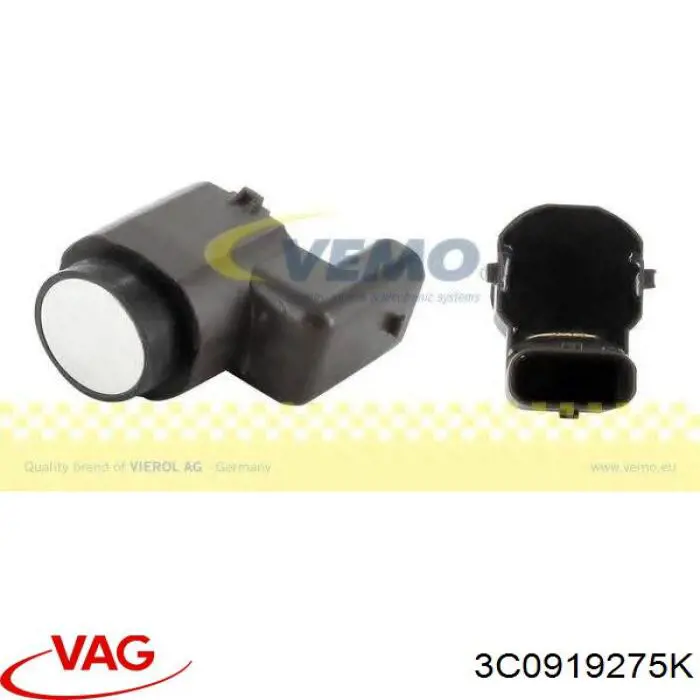 Sensor dianteiro de sinalização de estacionamento (sensor de estacionamento) VAG 3C0919275K preço, a partir de 12,07 USD