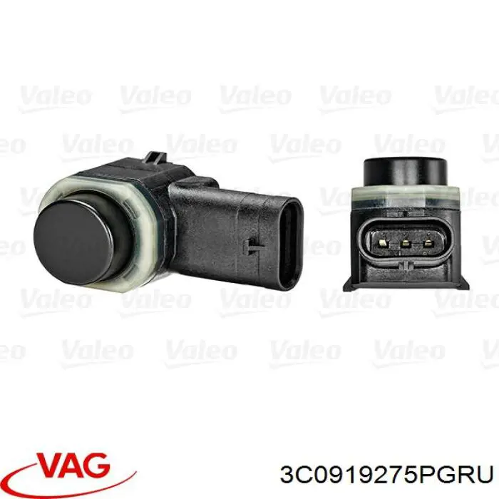 Sensor traseiro de sinalização de estacionamento (sensor de estacionamento) VAG 3C0919275PGRU preço, a partir de 14,64 USD