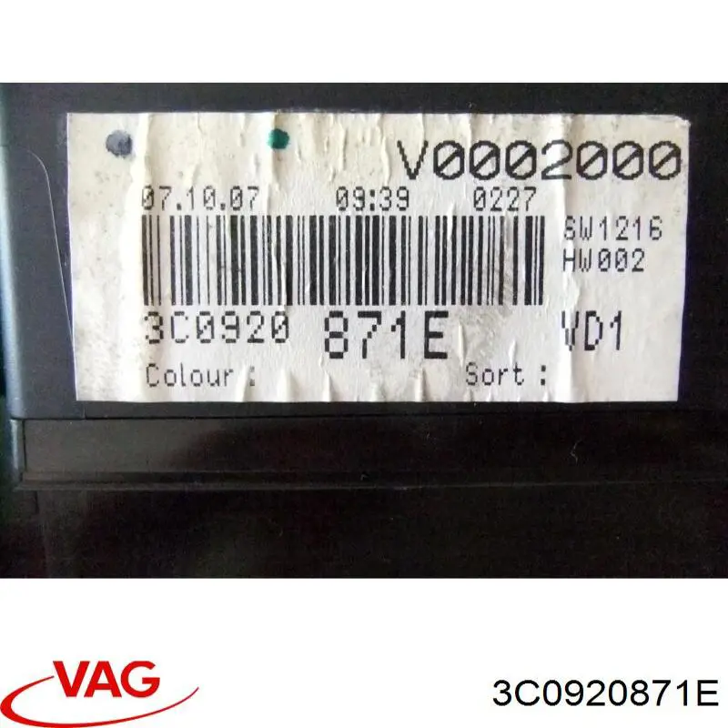 Painel de instrumentos (quadro de instrumentos) VAG 3C0920871E preço, a partir de 75,04 USD