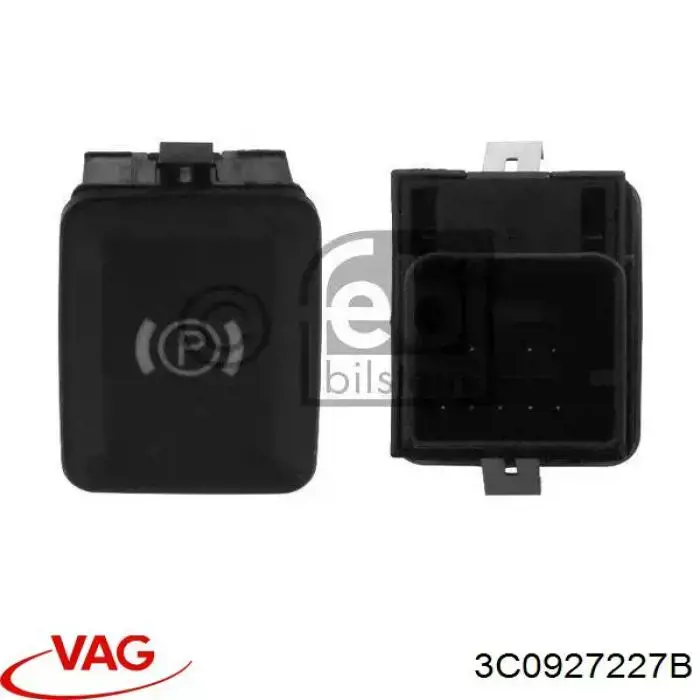 Tecla do freio de estacionamento eletromecânico VAG 3C0927227BREH preço, a partir de 34,76 USD