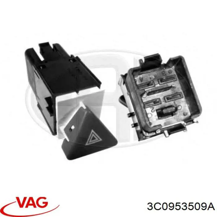 Botão de ativação do sinal de emergência VAG 3C0953509A preço, a partir de 35,82 USD