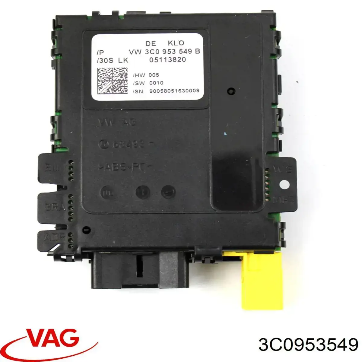 3C0953549 VAG Módulo de direção (Centralina eletrônica) dos interruptores instalados na coluna da direção