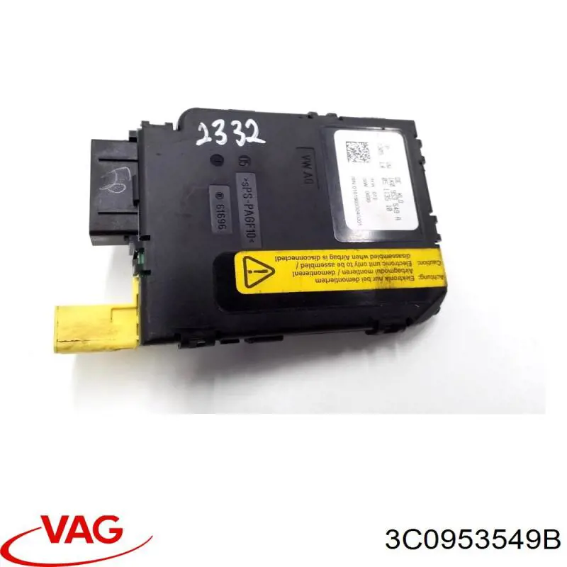 3C0953549B VAG Módulo de direção (Centralina eletrônica) dos interruptores instalados na coluna da direção