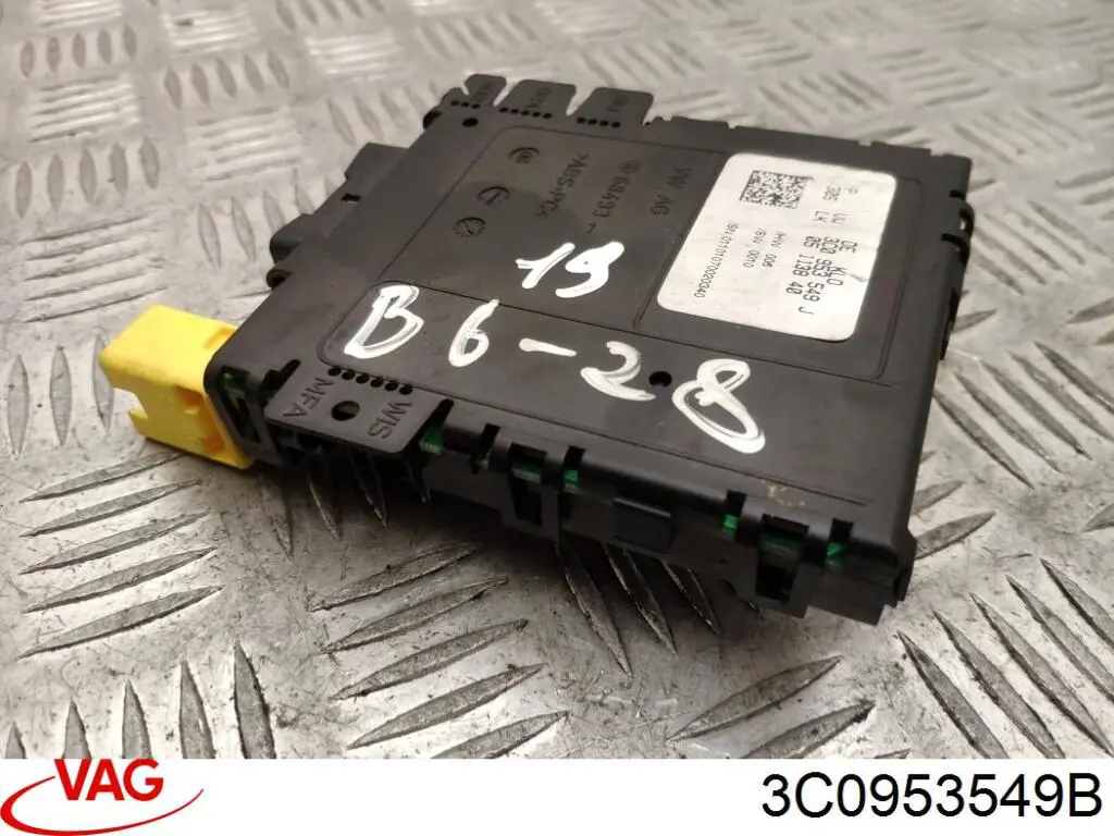 3C0953549B VAG Módulo de direção (Centralina eletrônica) dos interruptores instalados na coluna da direção